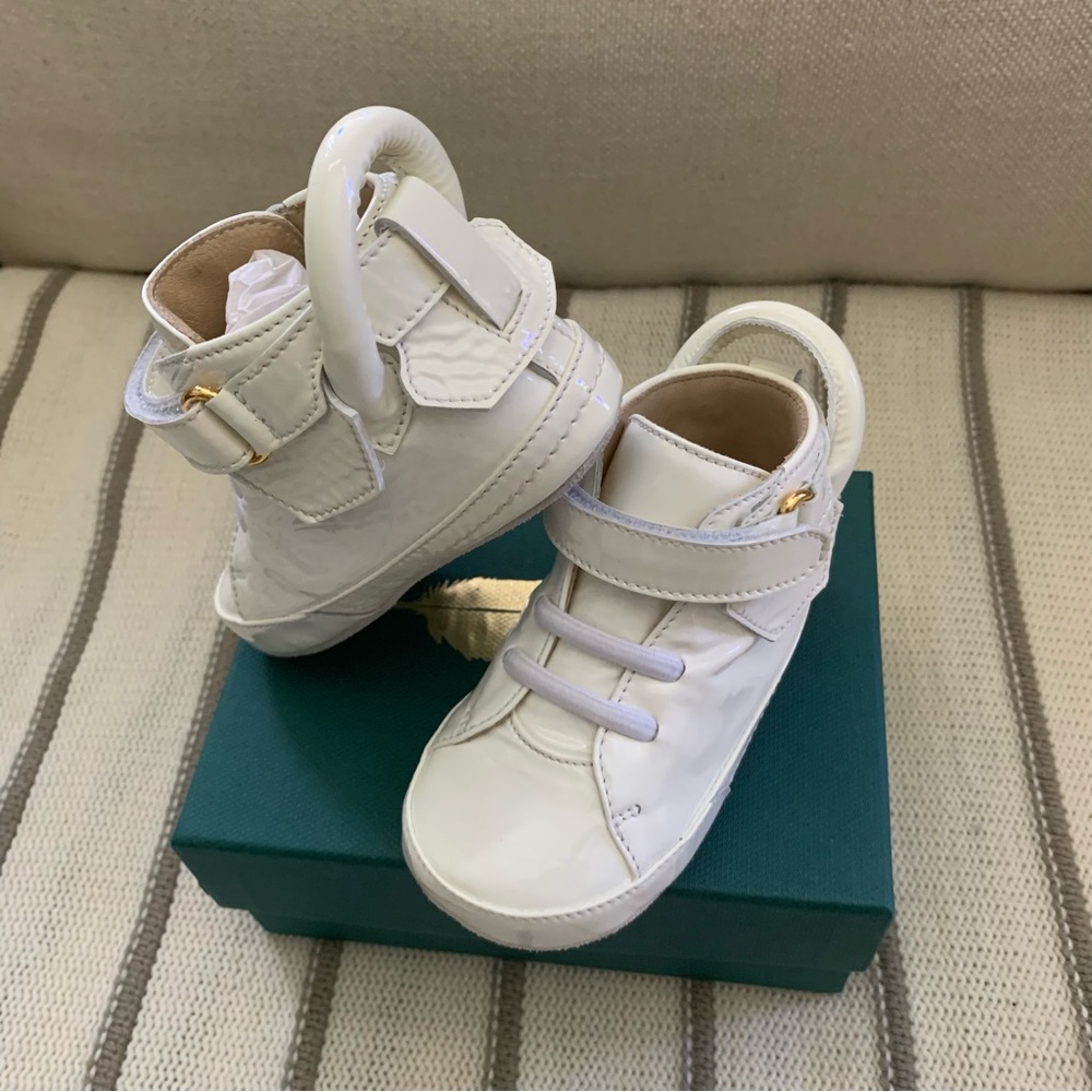 Buscemi Italian Hand Crafted Leather Shoes - White NWB - Picture 3 of 6